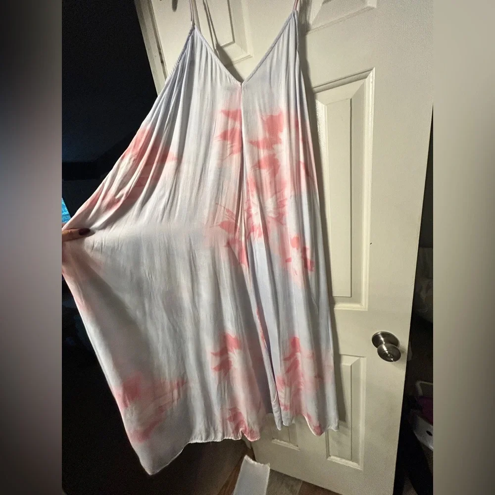Zara Pastel Tie Dye Maxi Dress Vacation Size Medium - Picture 9 of 16